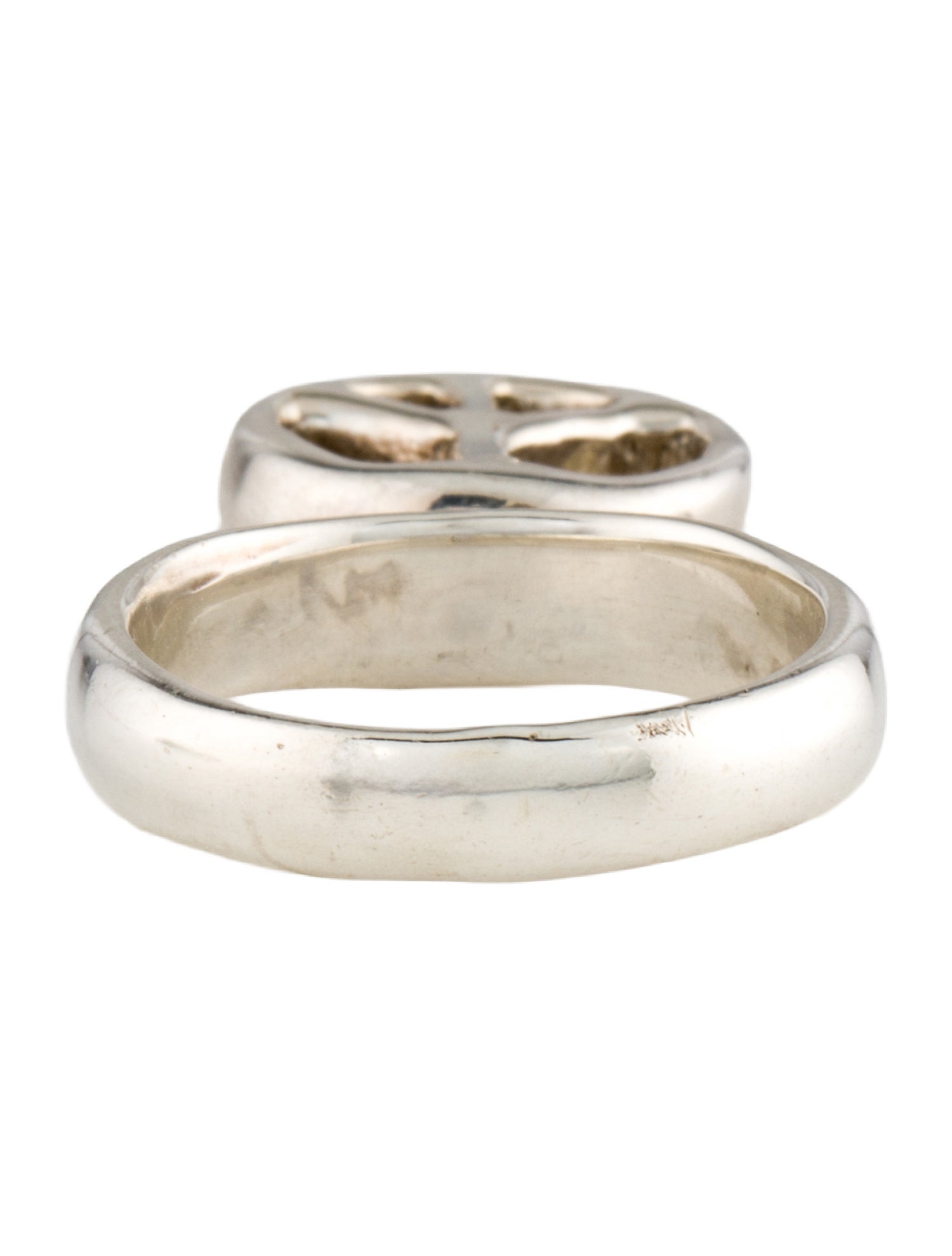 Robert Lee Morris Peace Sign Charm Band Ring