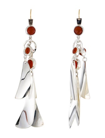 Robert Lee Morris Carnelian Flat Drop Earrings