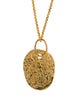Robert Lee Morris Textured Oval Pendant Necklace