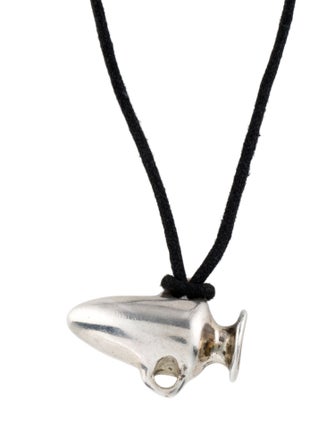 Robert Lee Morris Vase Pendant Cord Necklace