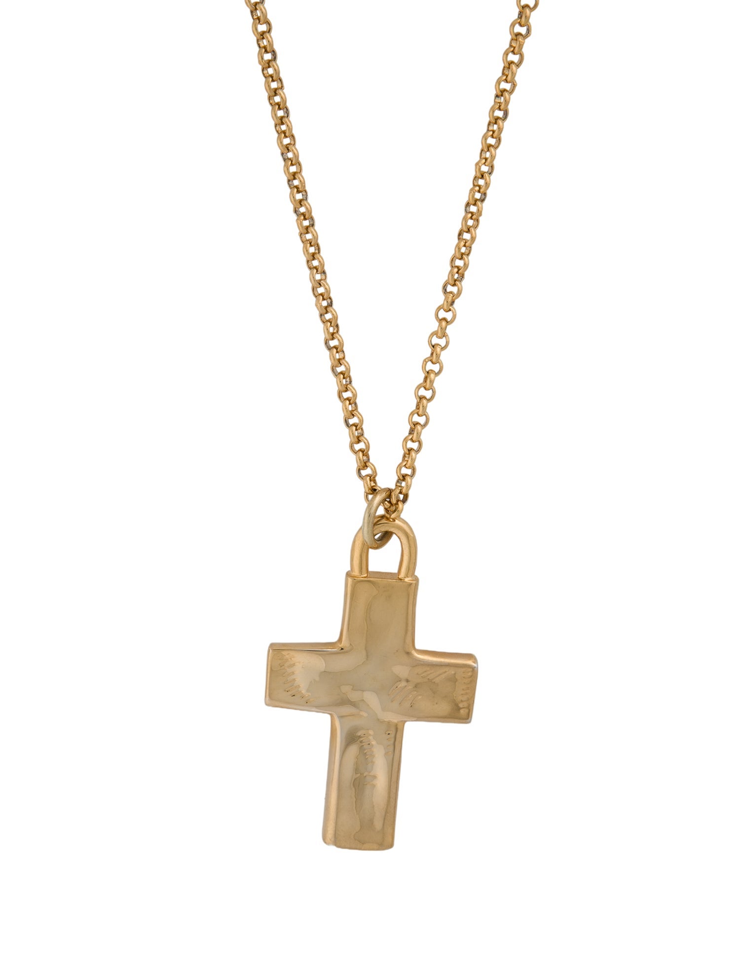 Robert Lee Morris Whittled Cross Pendant Necklace