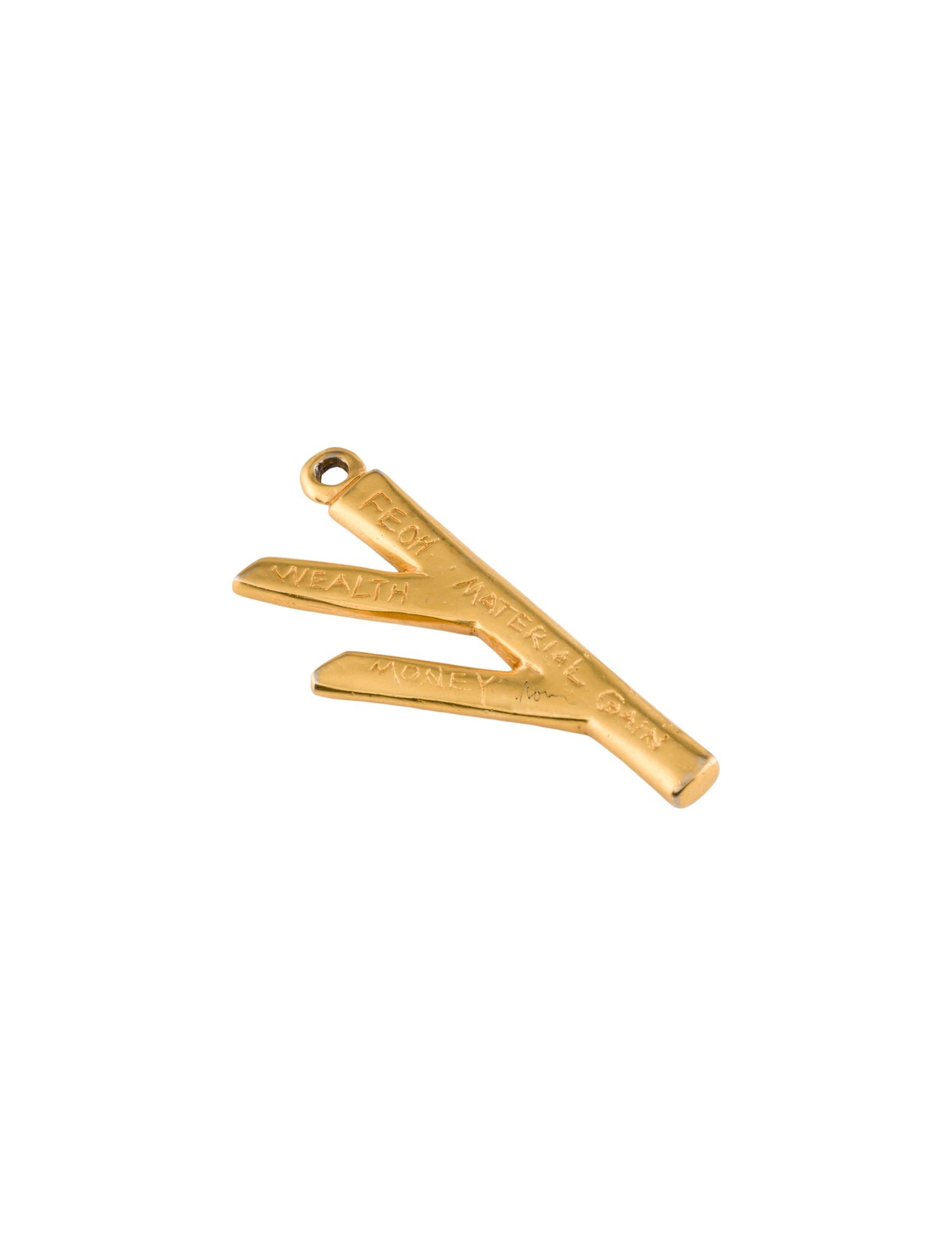 Robert Lee Morris Feoh Rune Pendant