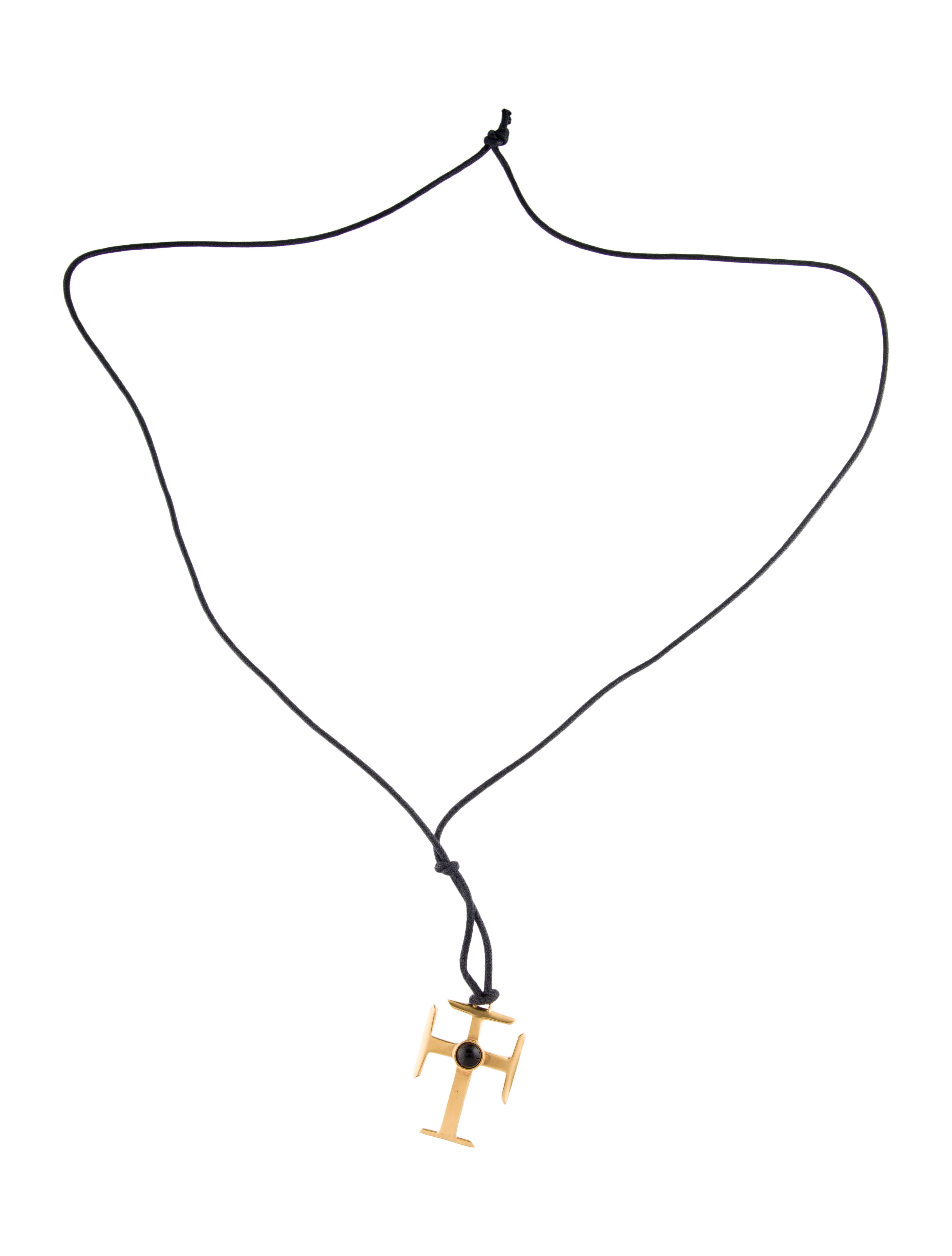 Robert Lee Morris Resin Cross Pendant Necklace