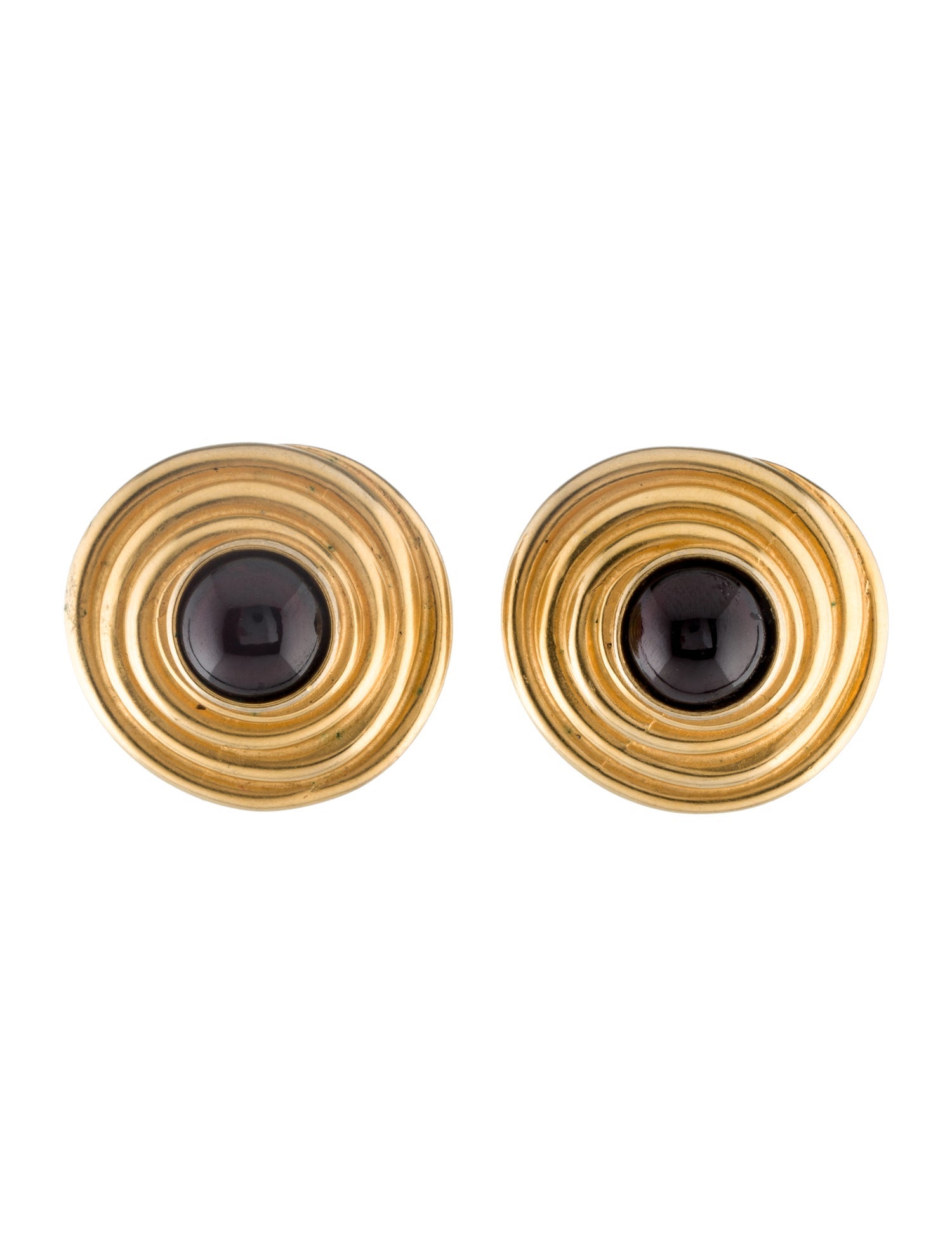 Robert Lee Morris Garnet Clip-On Earrings