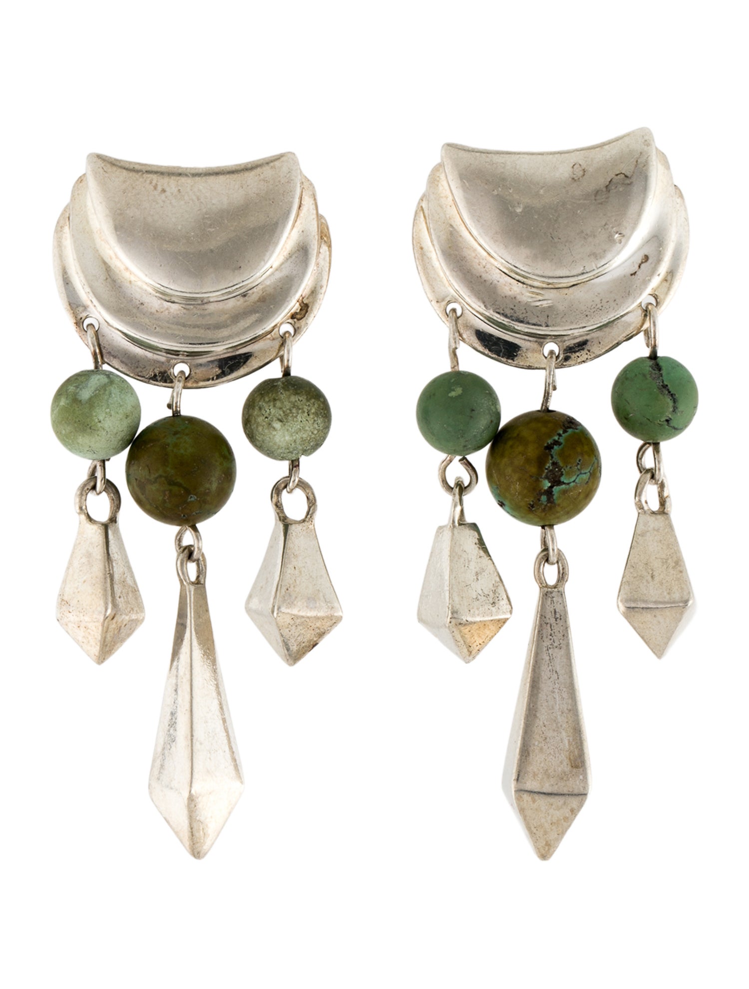 Robert Lee Morris Turquoise Drop Clip-On Earrings