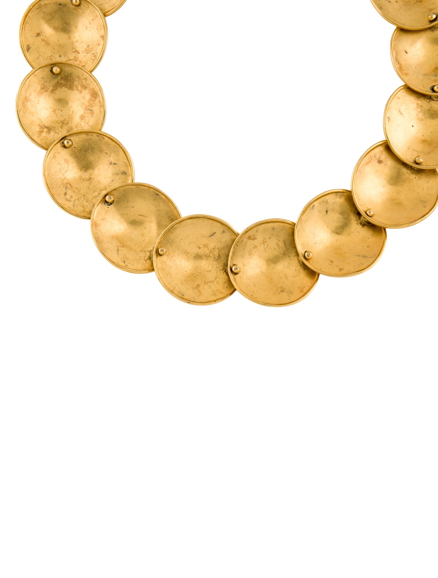 Robert Lee Morris E Disk Necklace & Clip-On Earrings Set