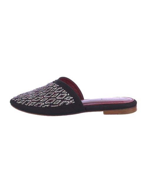 Zyne Canvas Printed Mules