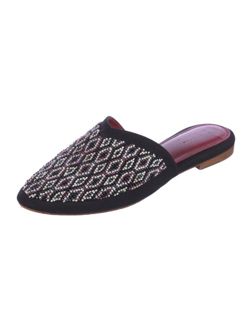 Zyne Canvas Printed Mules