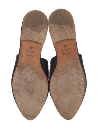 Zyne Canvas Printed Mules