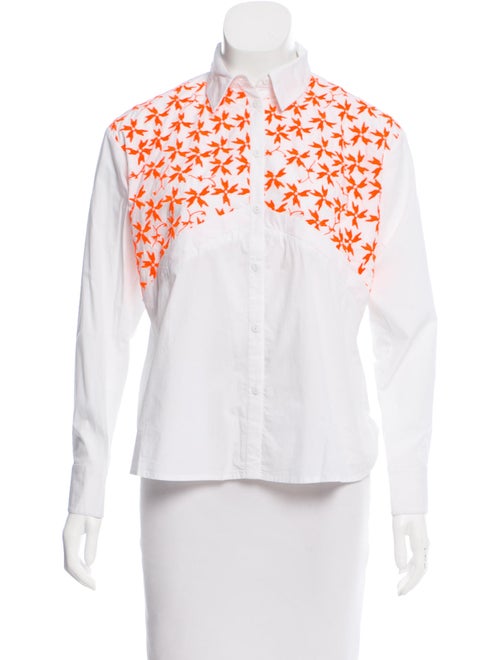 Tanya Taylor Embroidered Ryan Top