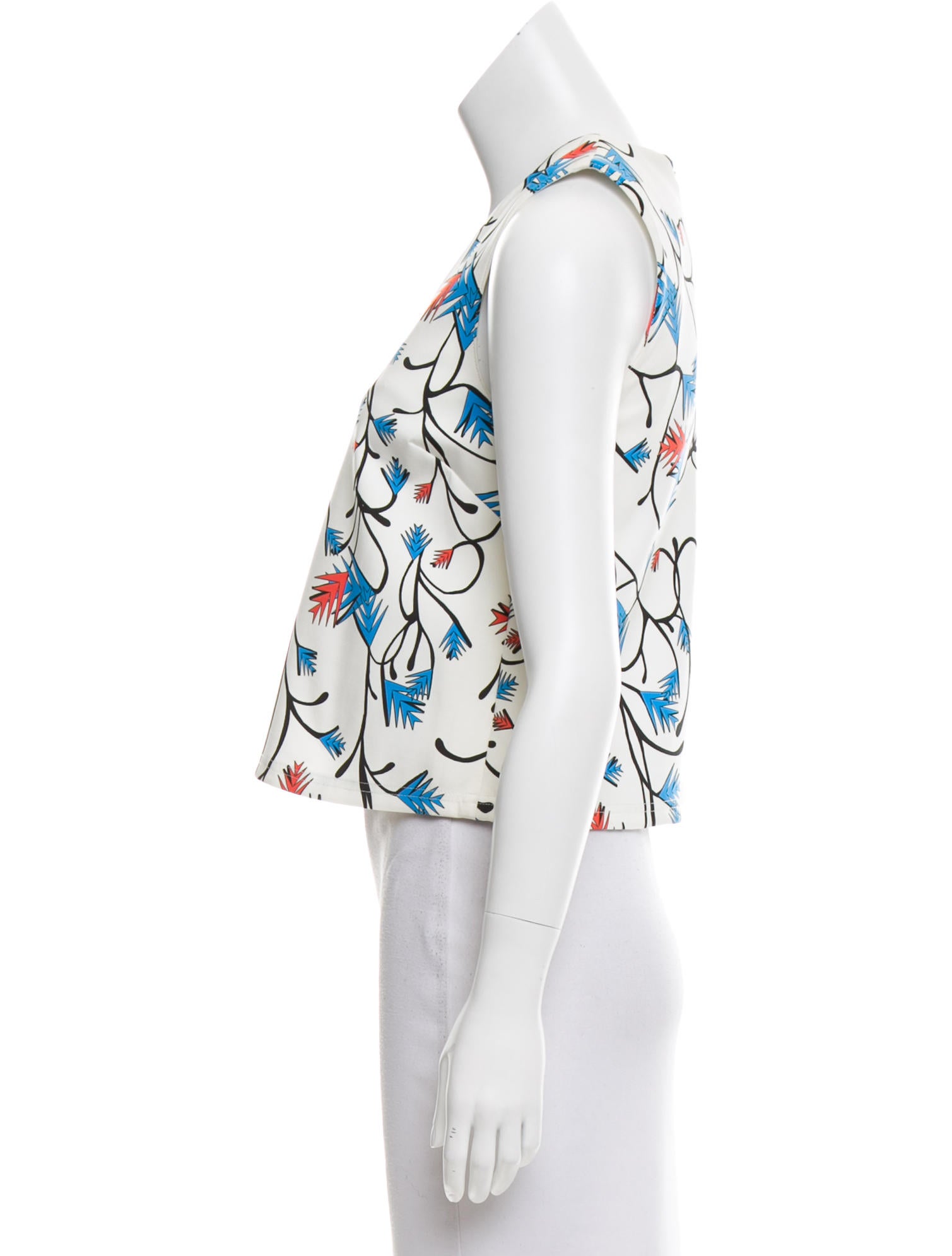 Tanya Taylor Sleeveless Henry Top