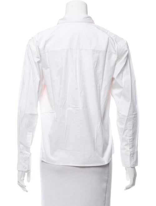 Tanya Taylor Embroidered Long Sleeve Blouse