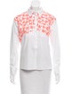 Tanya Taylor Embroidered Button-Up Top