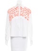 Tanya Taylor Embroidered Button-Up Top