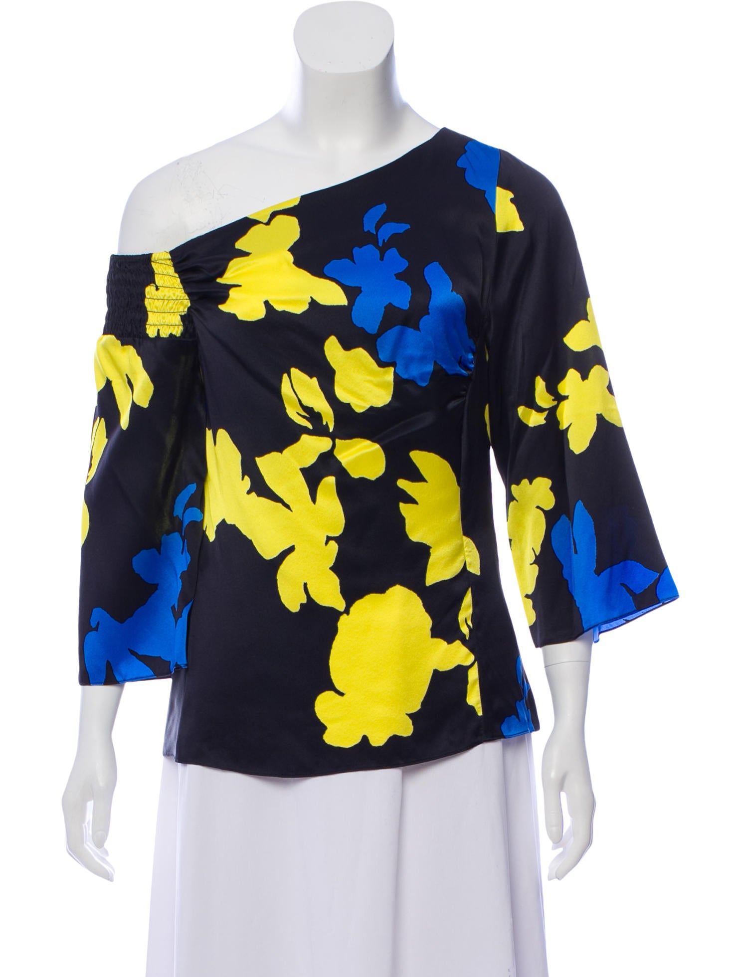 Tanya Taylor Silk Abstract Blouse w/ Tags