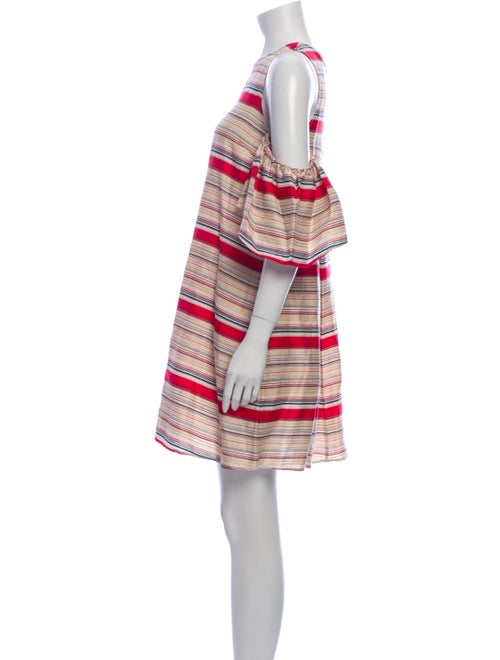 Tanya Taylor Striped Mini Dress