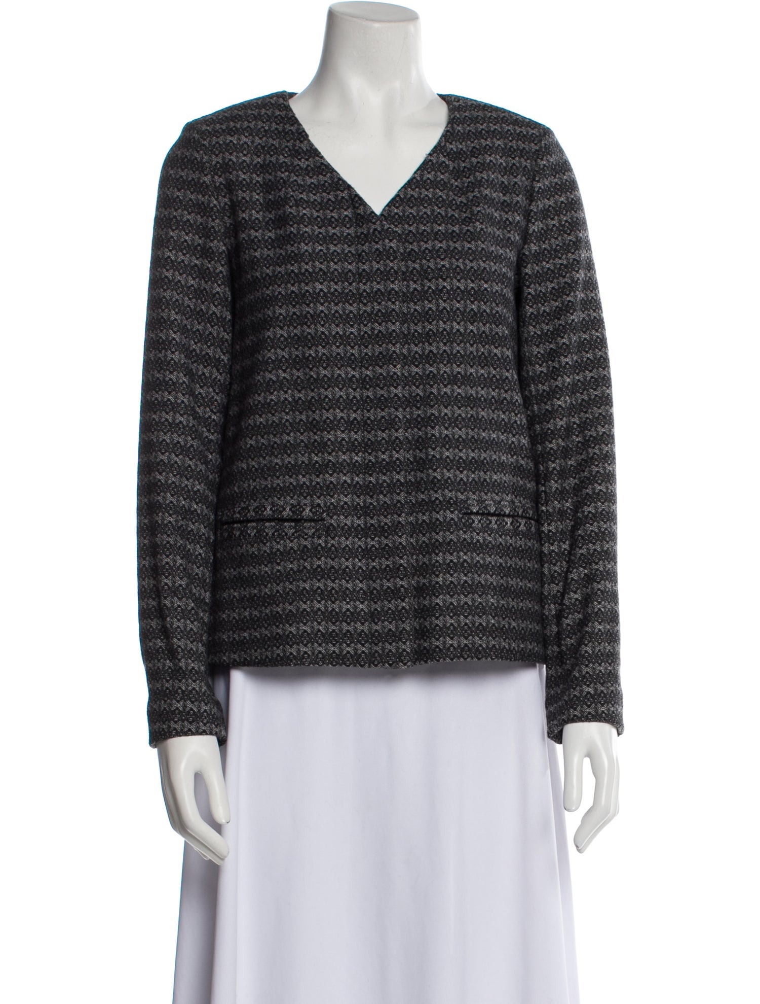 Tanya Taylor Virgin Wool Tweed Pattern Evening Jacket