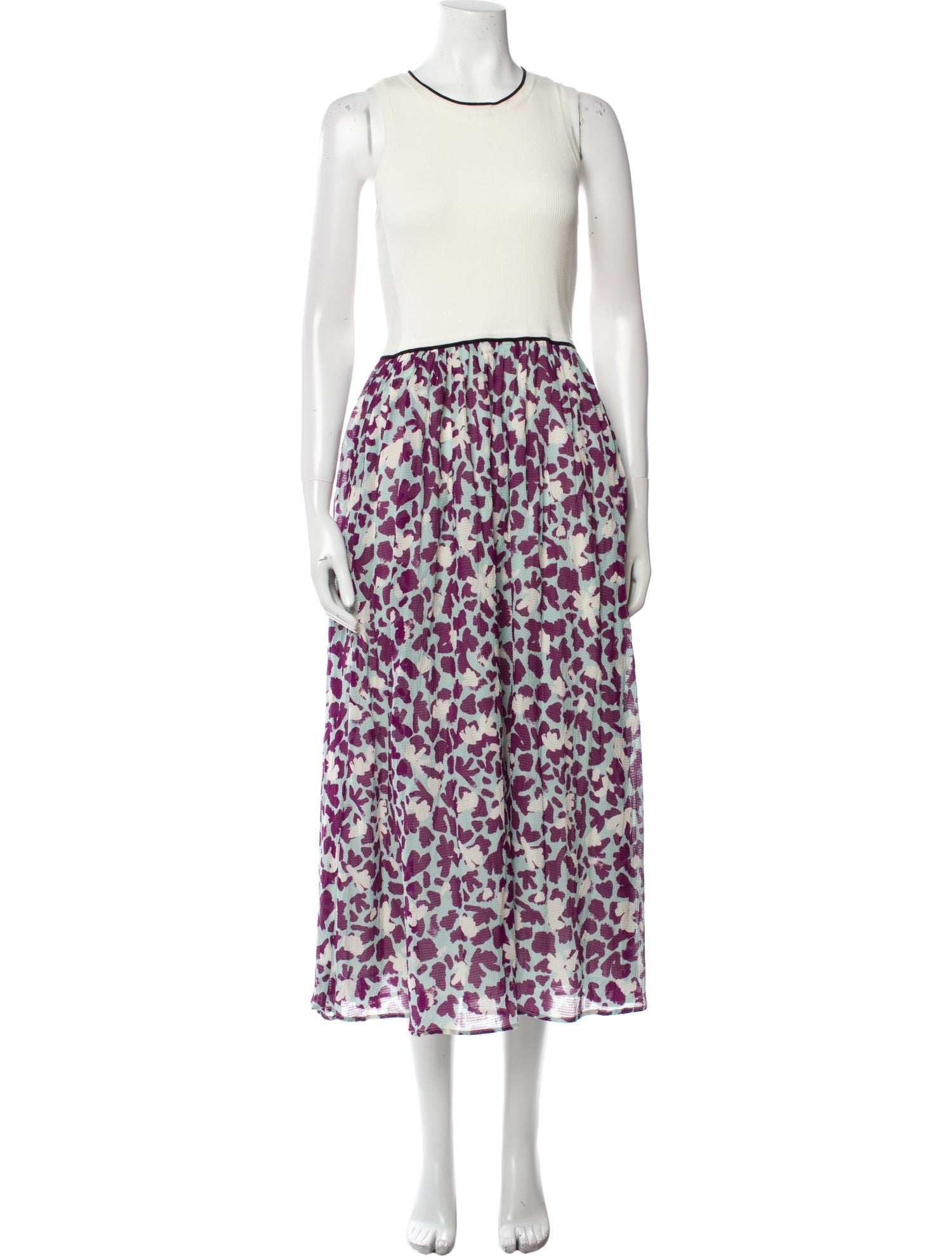 Tanya Taylor Floral Print Long Dress