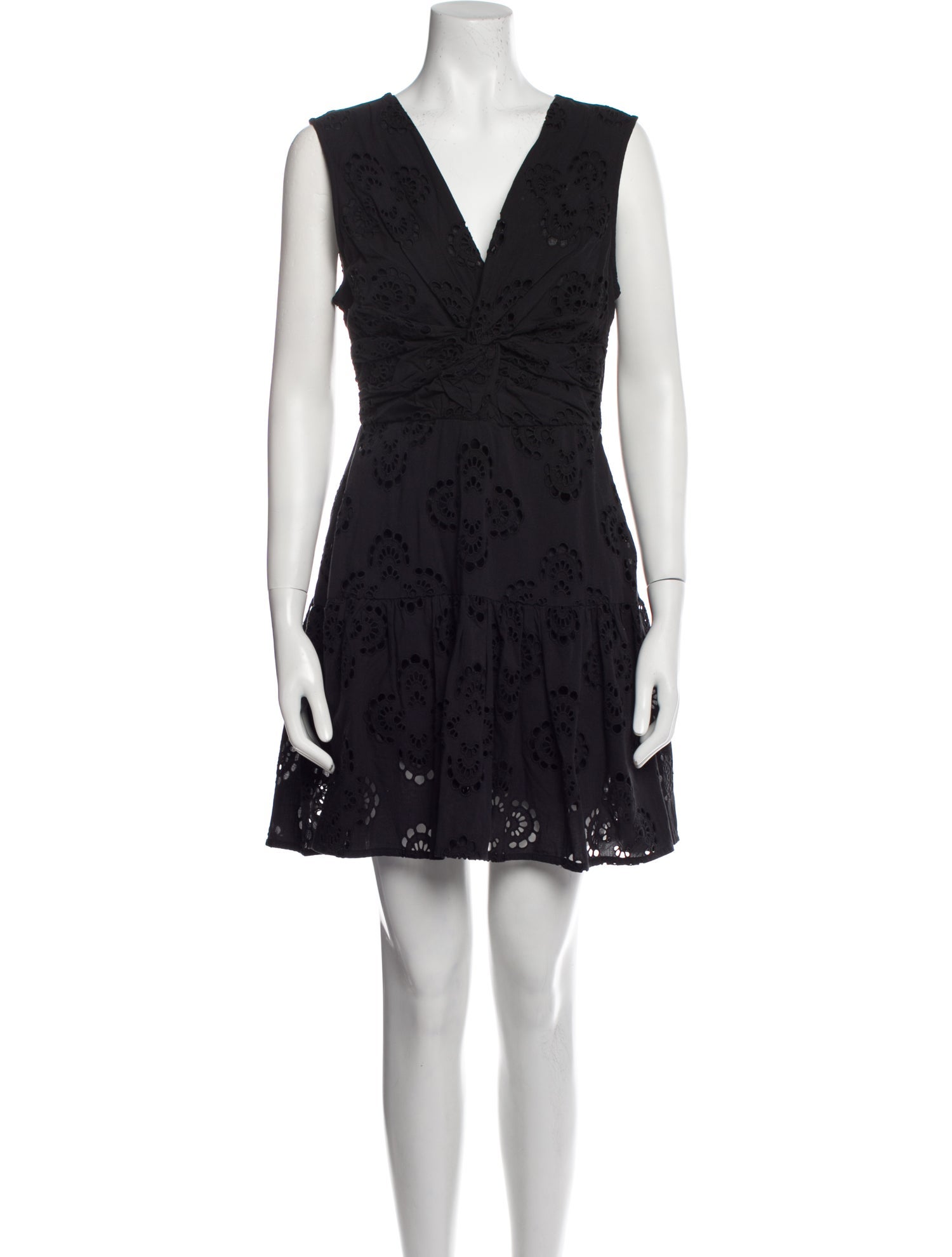 Tanya Taylor Lace Pattern Mini Dress