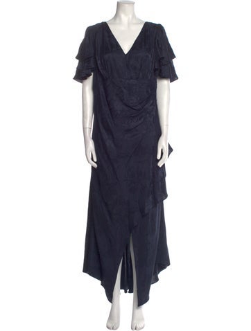 Tanya Taylor Dresses Silk Long Dress Petite