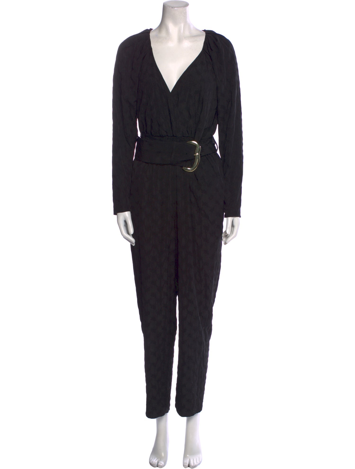 Tanya Taylor Plunge Neckline Jumpsuit