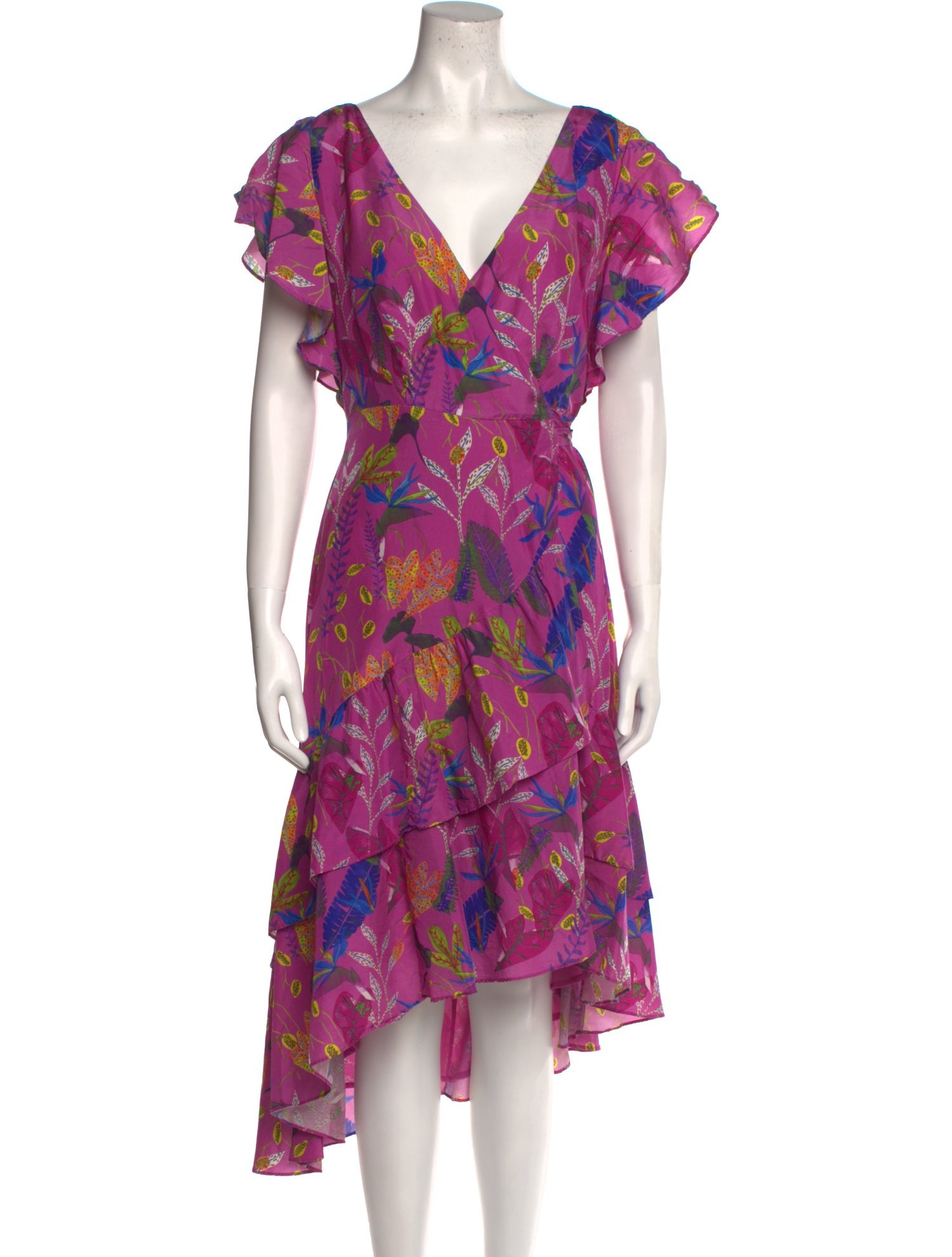 Tanya Taylor Silk Midi Length Dress