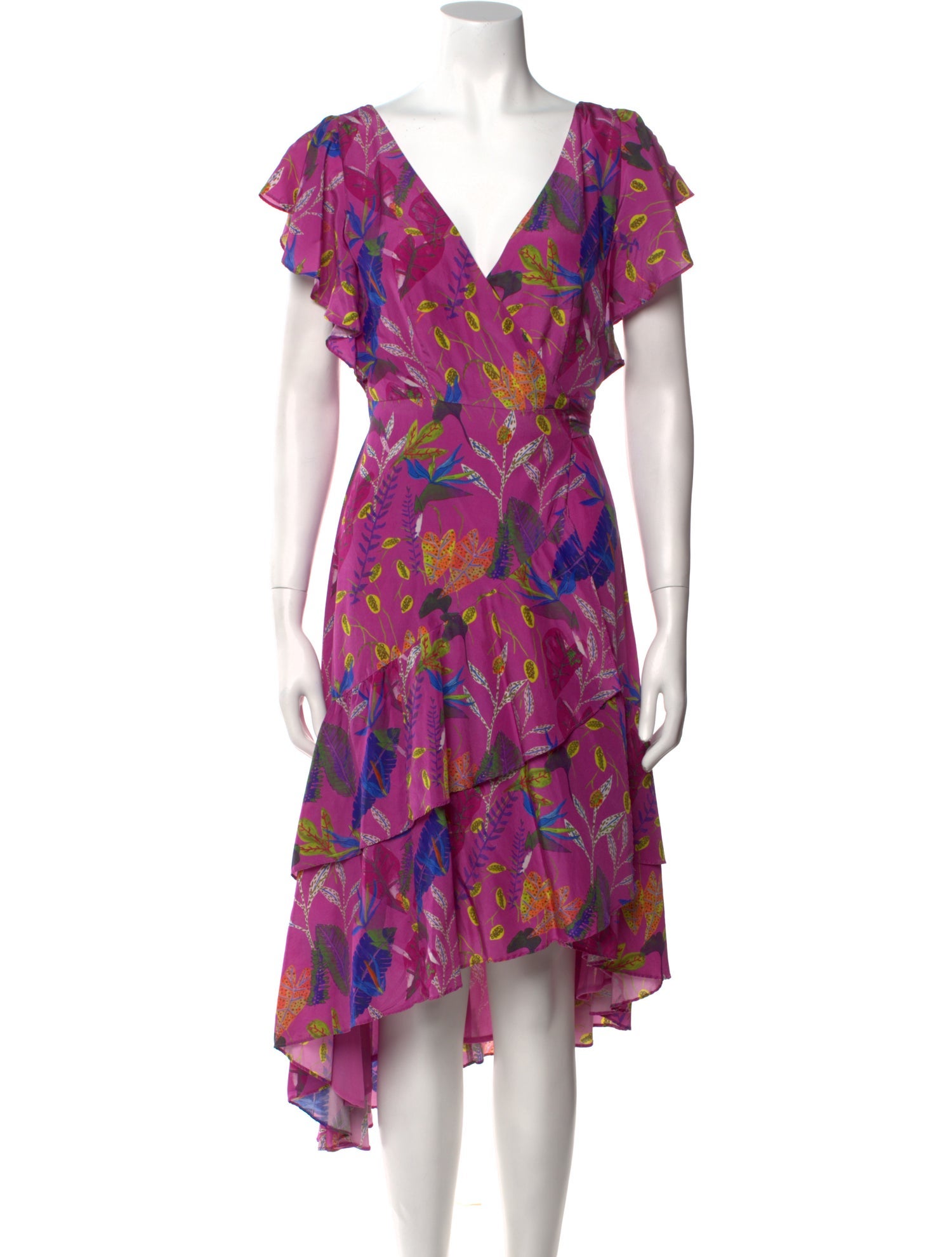 Tanya Taylor Silk Midi Length Dress