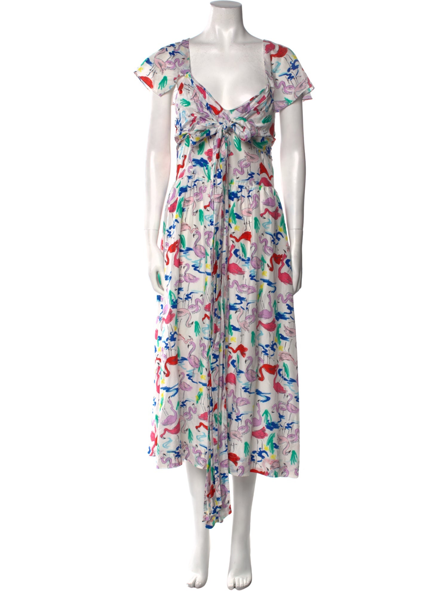 Tanya Taylor Silk Midi Length Dress