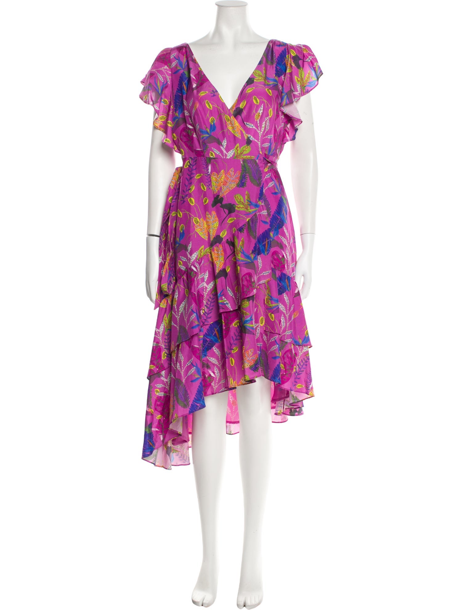 Tanya Taylor Silk Midi Length Dress