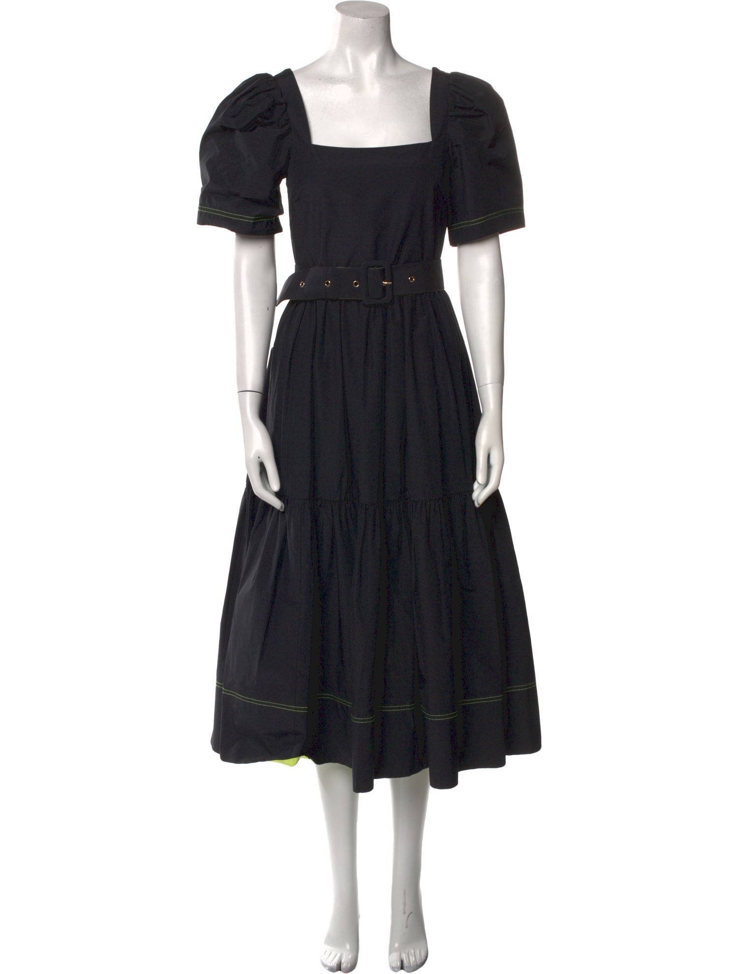 Tanya Taylor Square Neckline Long Dress