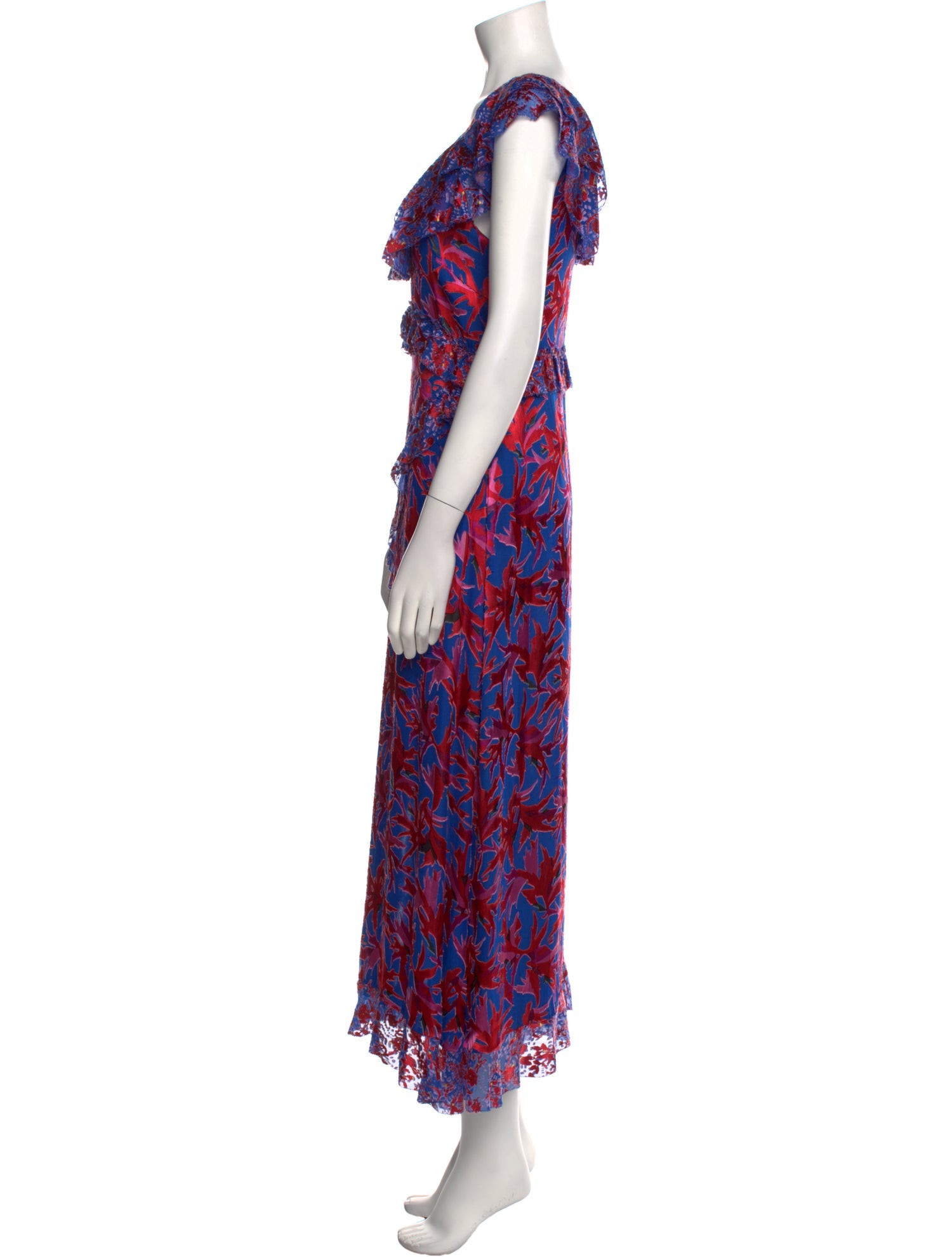 Tanya Taylor Printed Long Dress