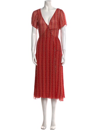 Tanya Taylor Silk Long Dress