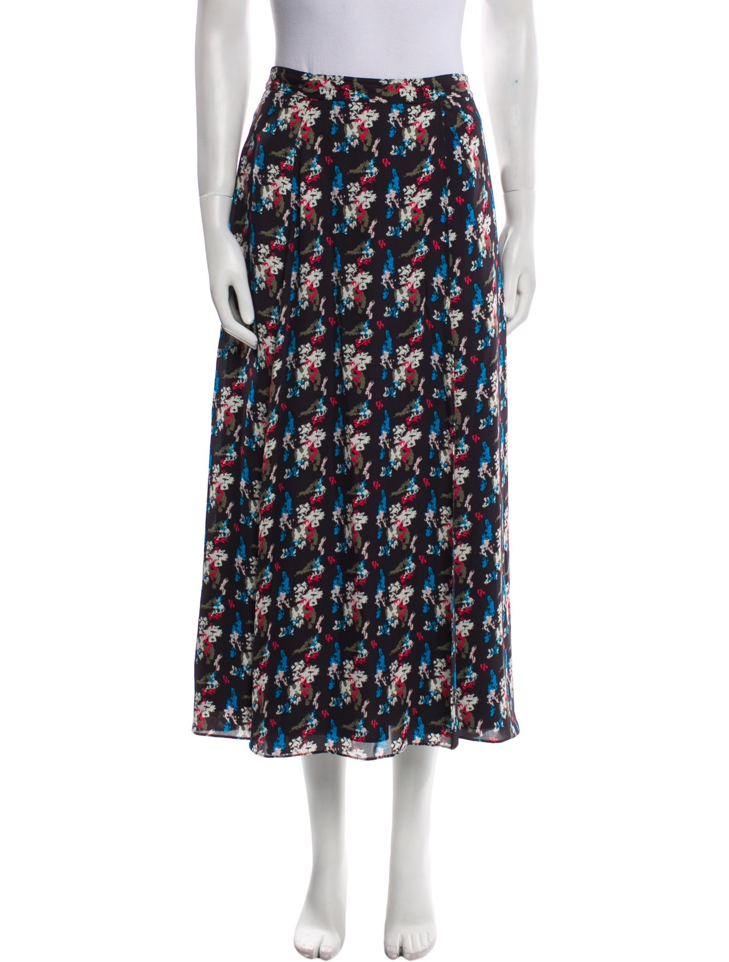 Tanya Taylor Silk Midi Length Skirt