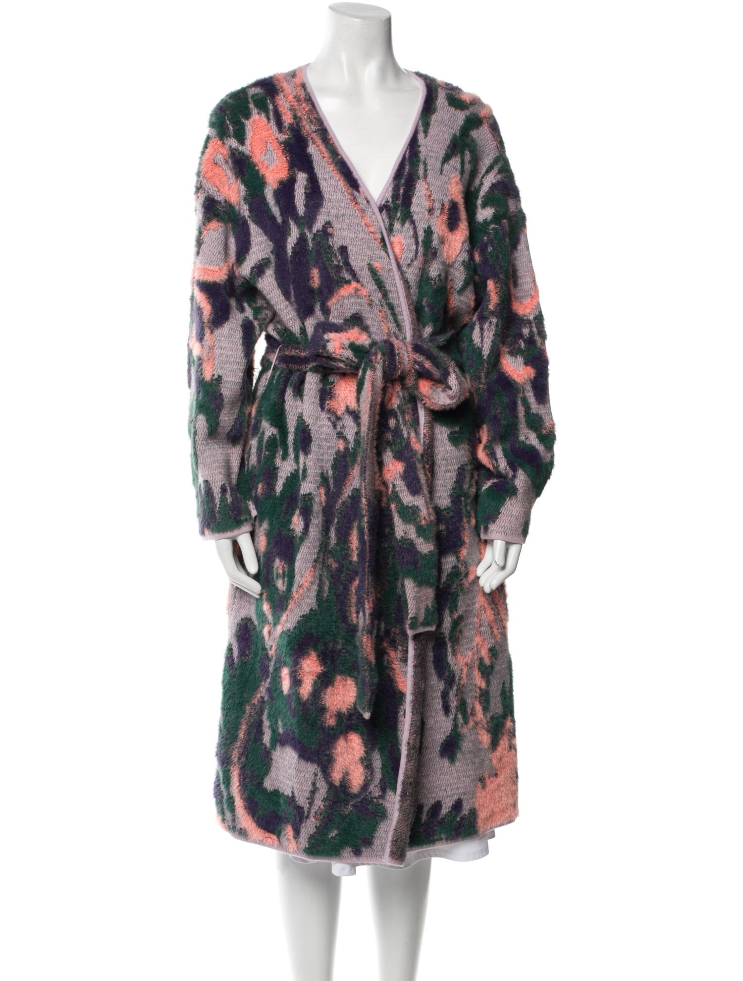 Tanya Taylor Merino Wool Printed Coat
