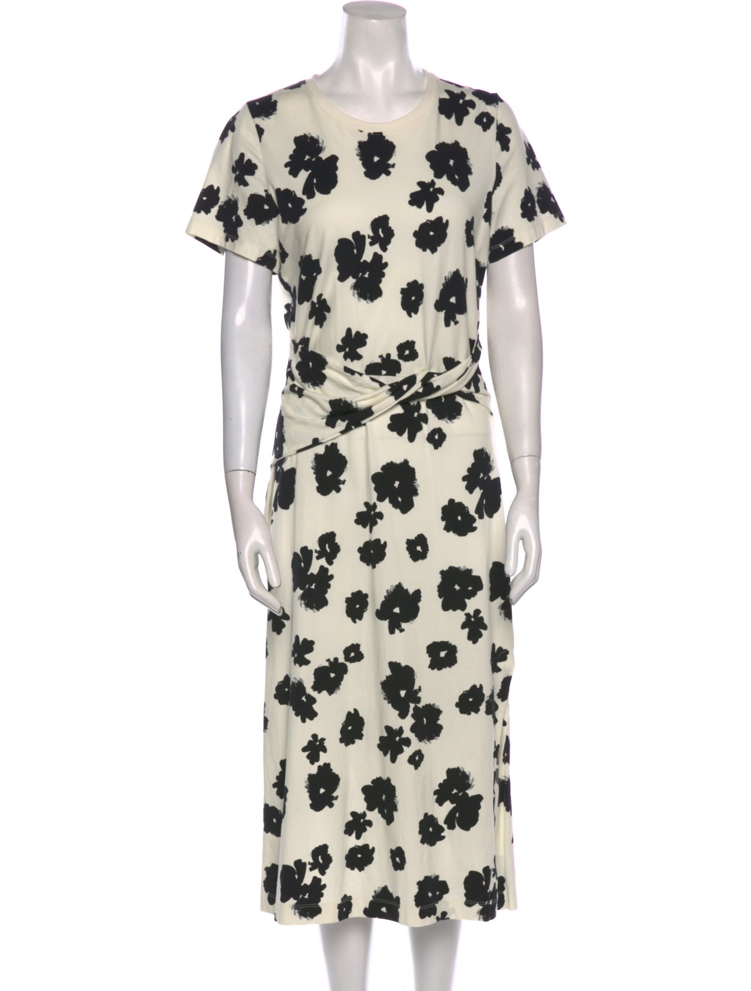 Tanya Taylor Floral Print Midi Length Dress