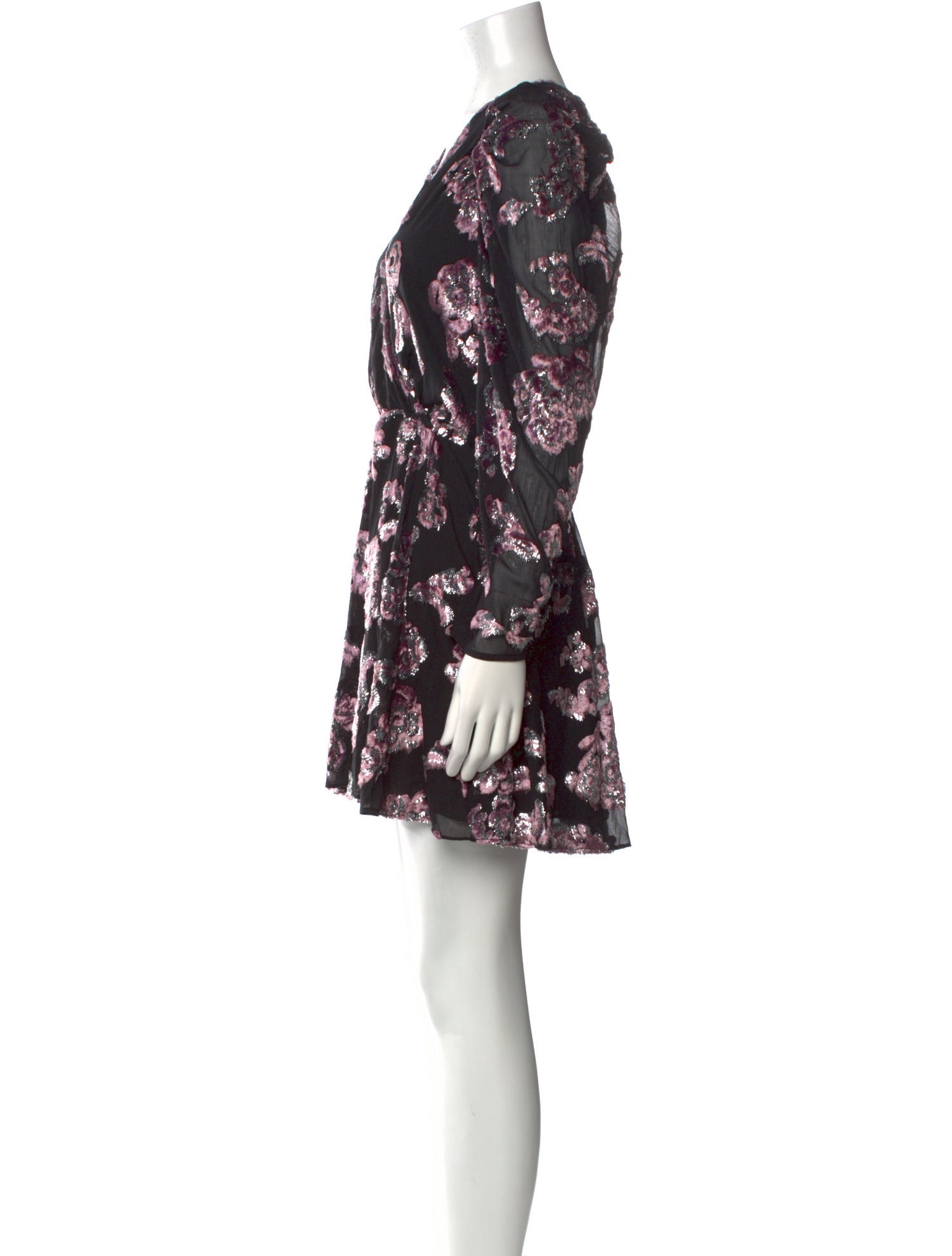Tanya Taylor Floral Print Mini Dress