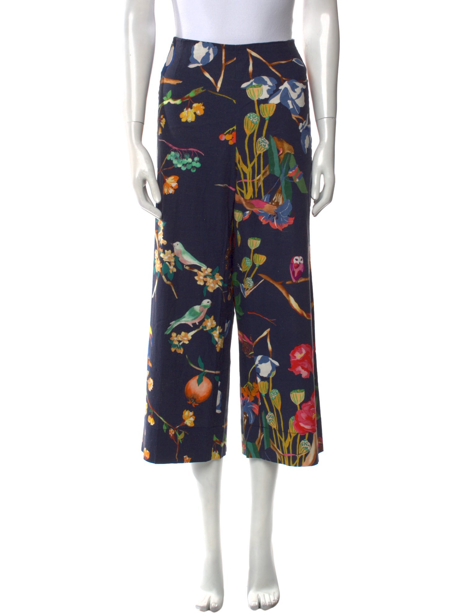 Tanya Taylor Linen Wide Leg Pants