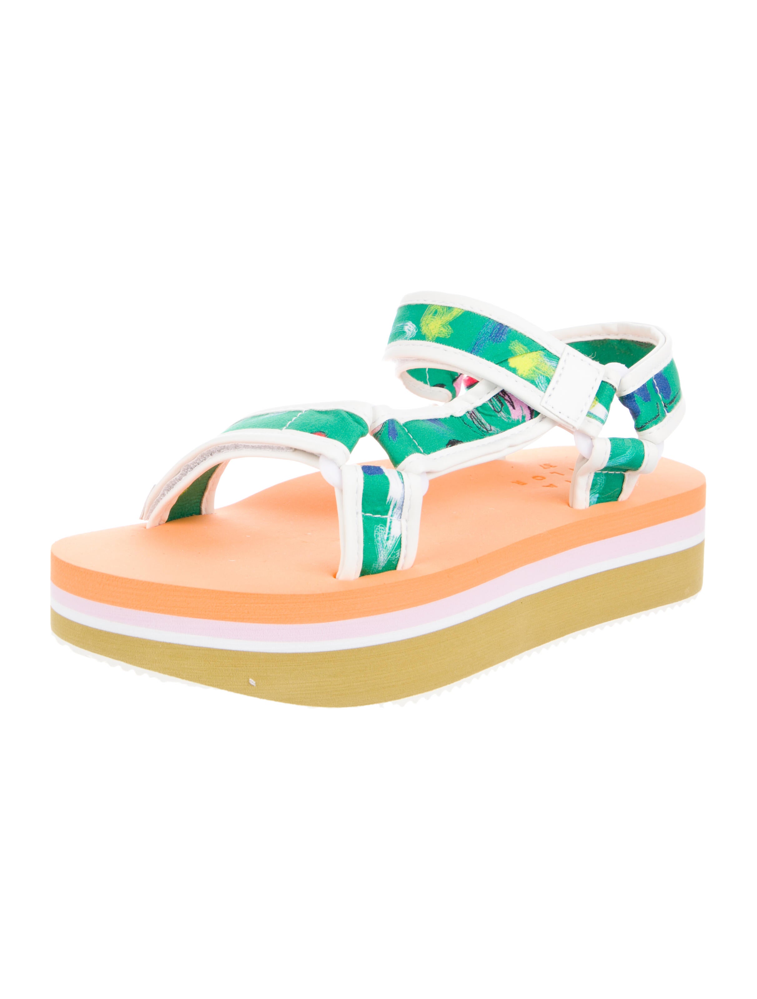 Tanya Taylor Printed Sandals