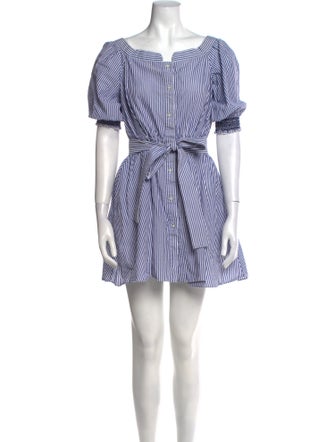 Tanya Taylor Striped Mini Dress