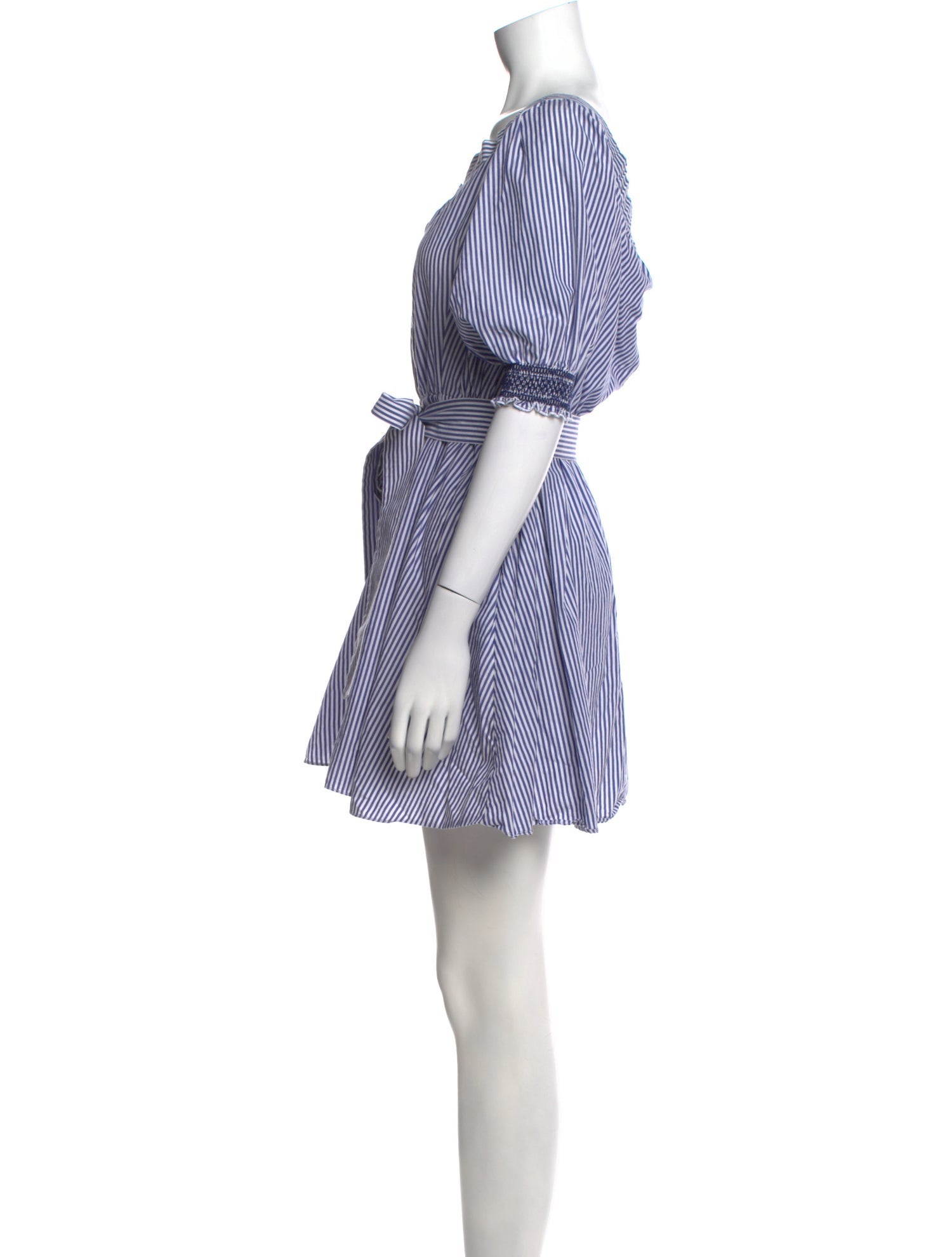 Tanya Taylor Striped Mini Dress