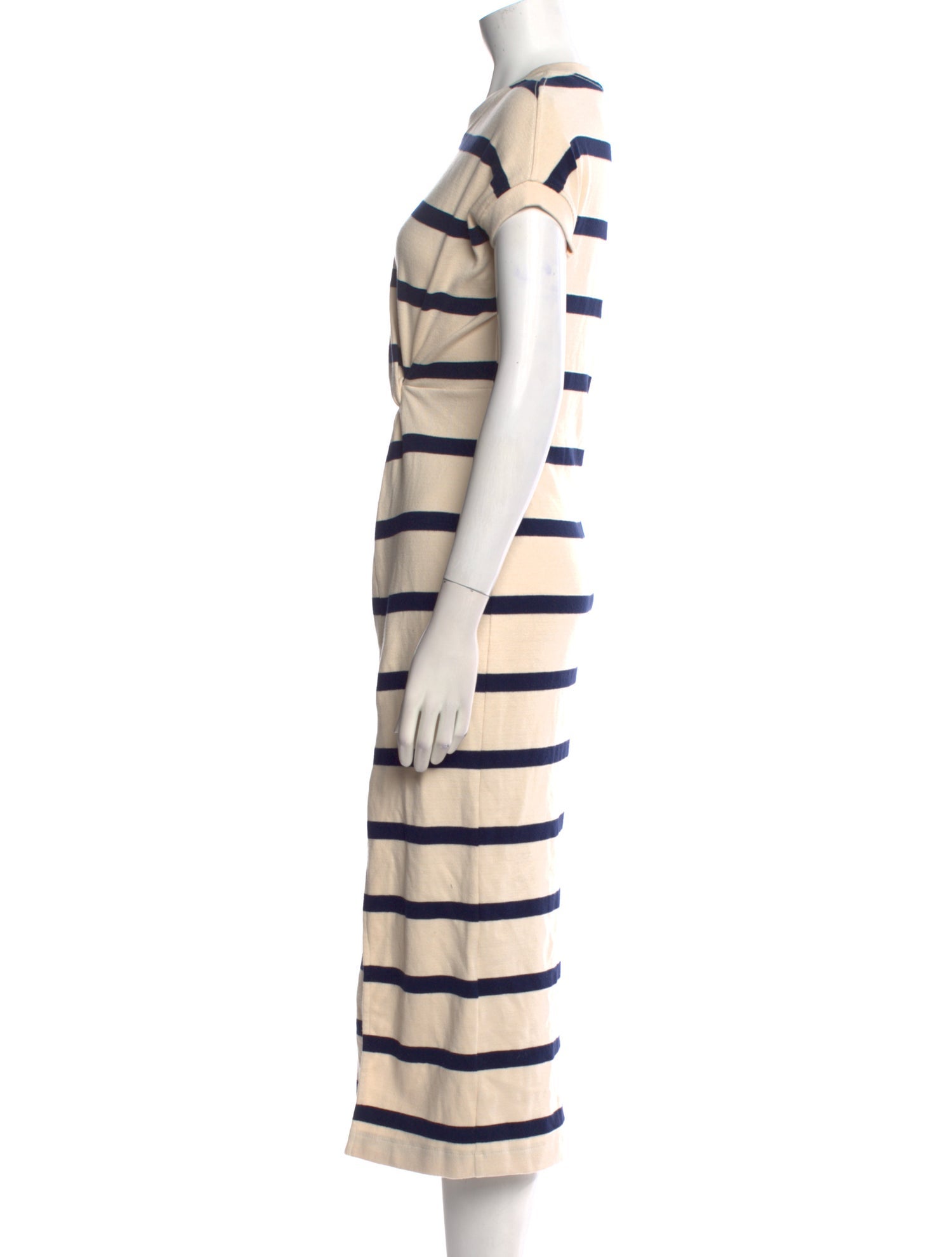 Tanya Taylor Striped Midi Length Dress