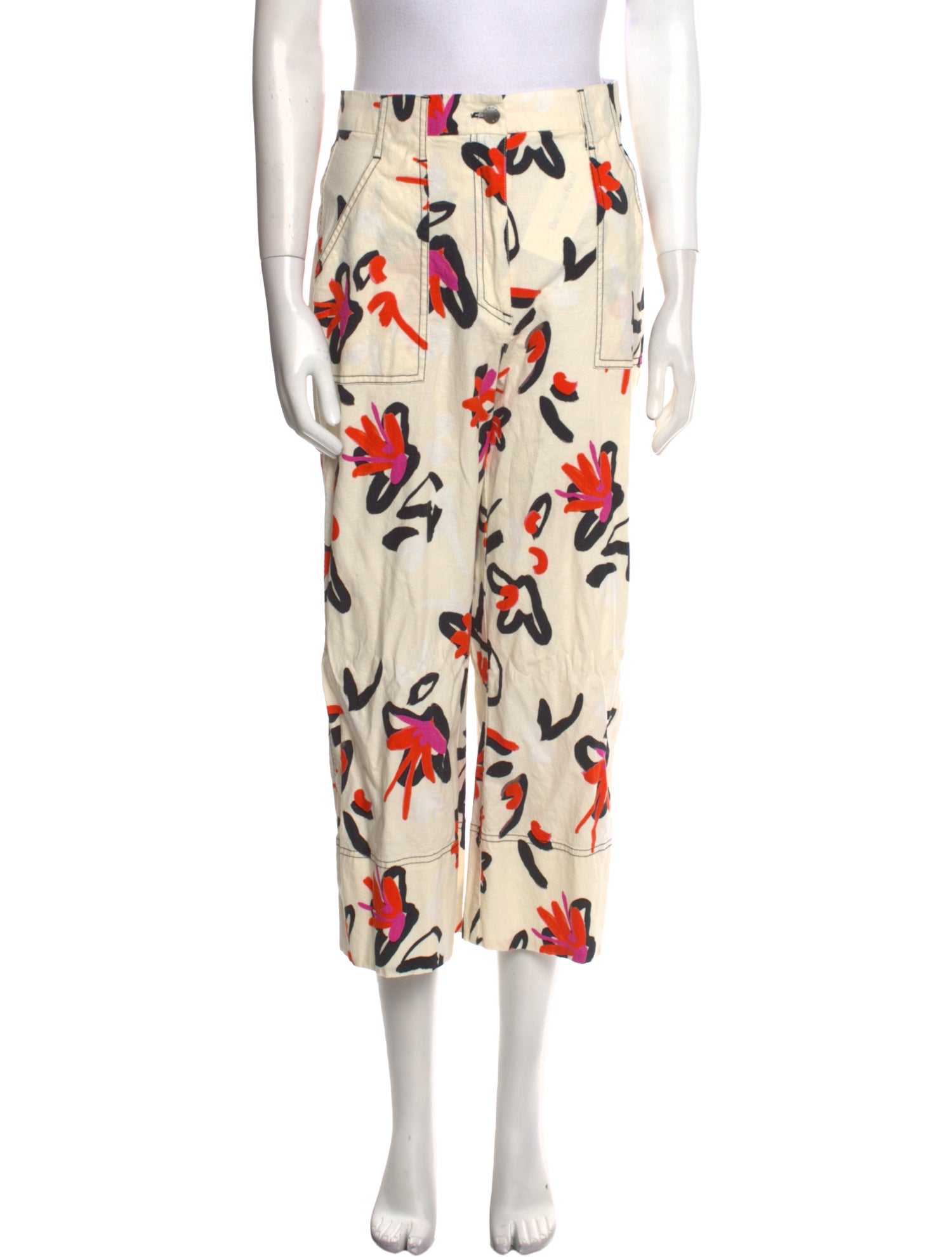 Tanya Taylor Printed Wide Leg Pants