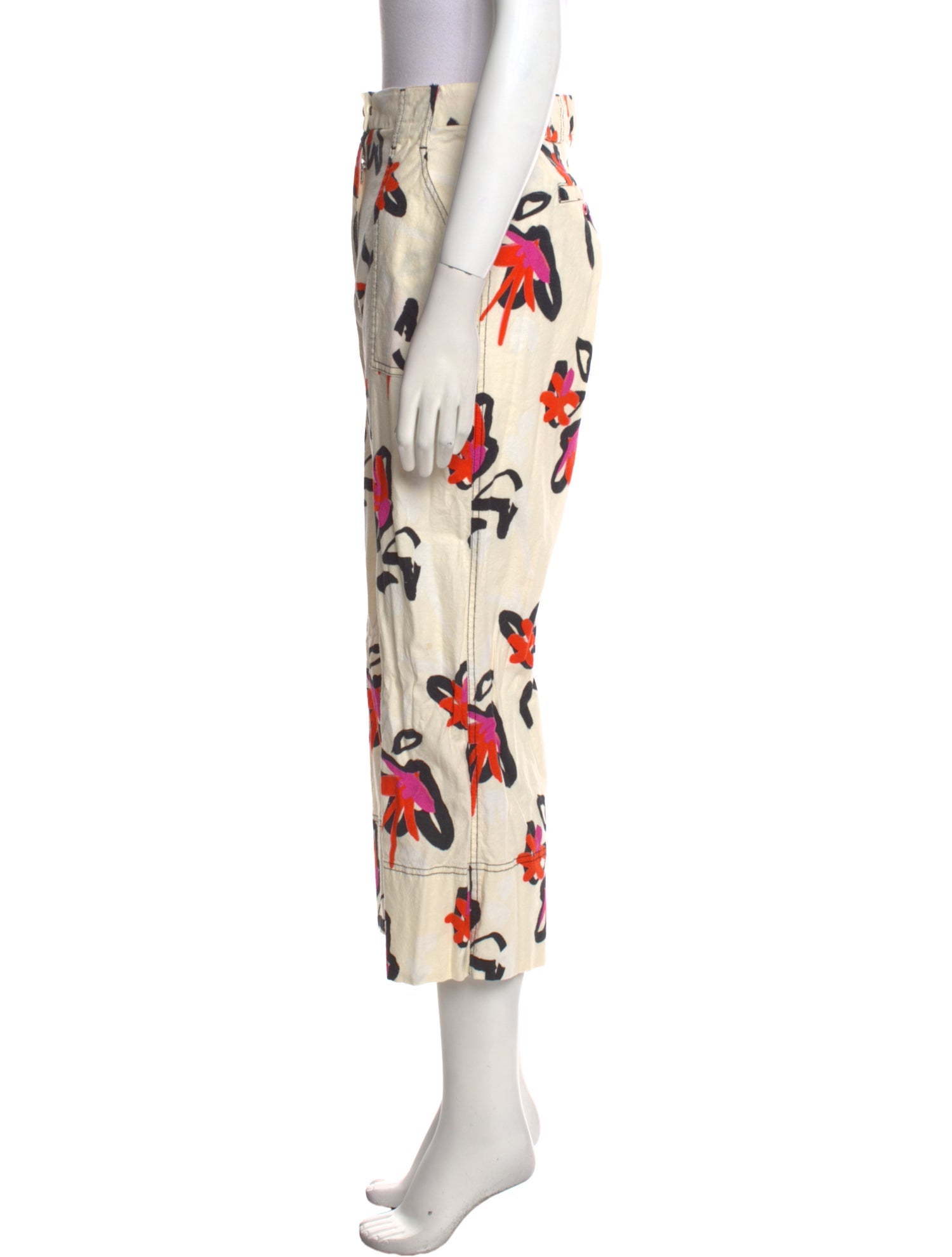 Tanya Taylor Printed Wide Leg Pants