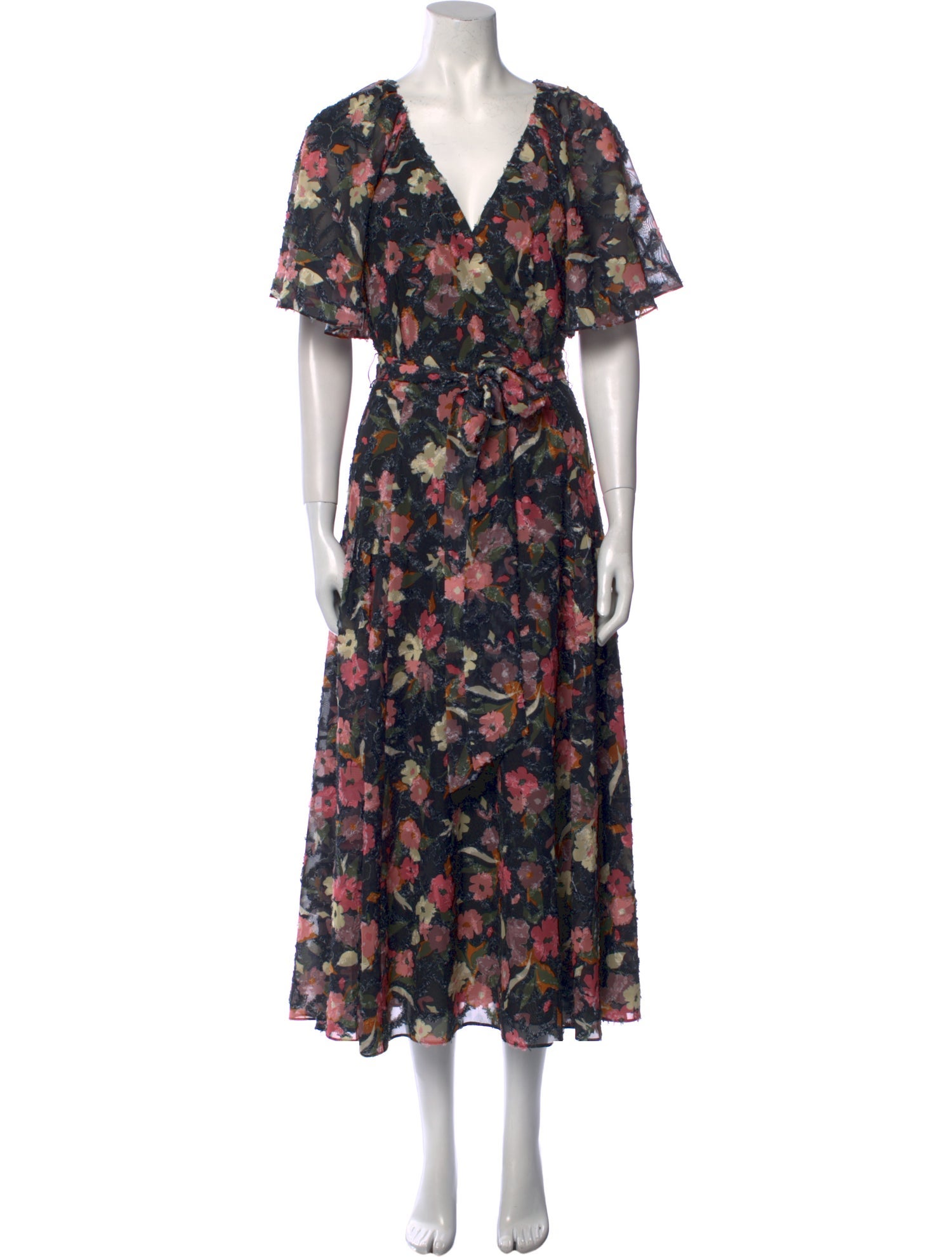 Tanya Taylor Floral Print Long Dress