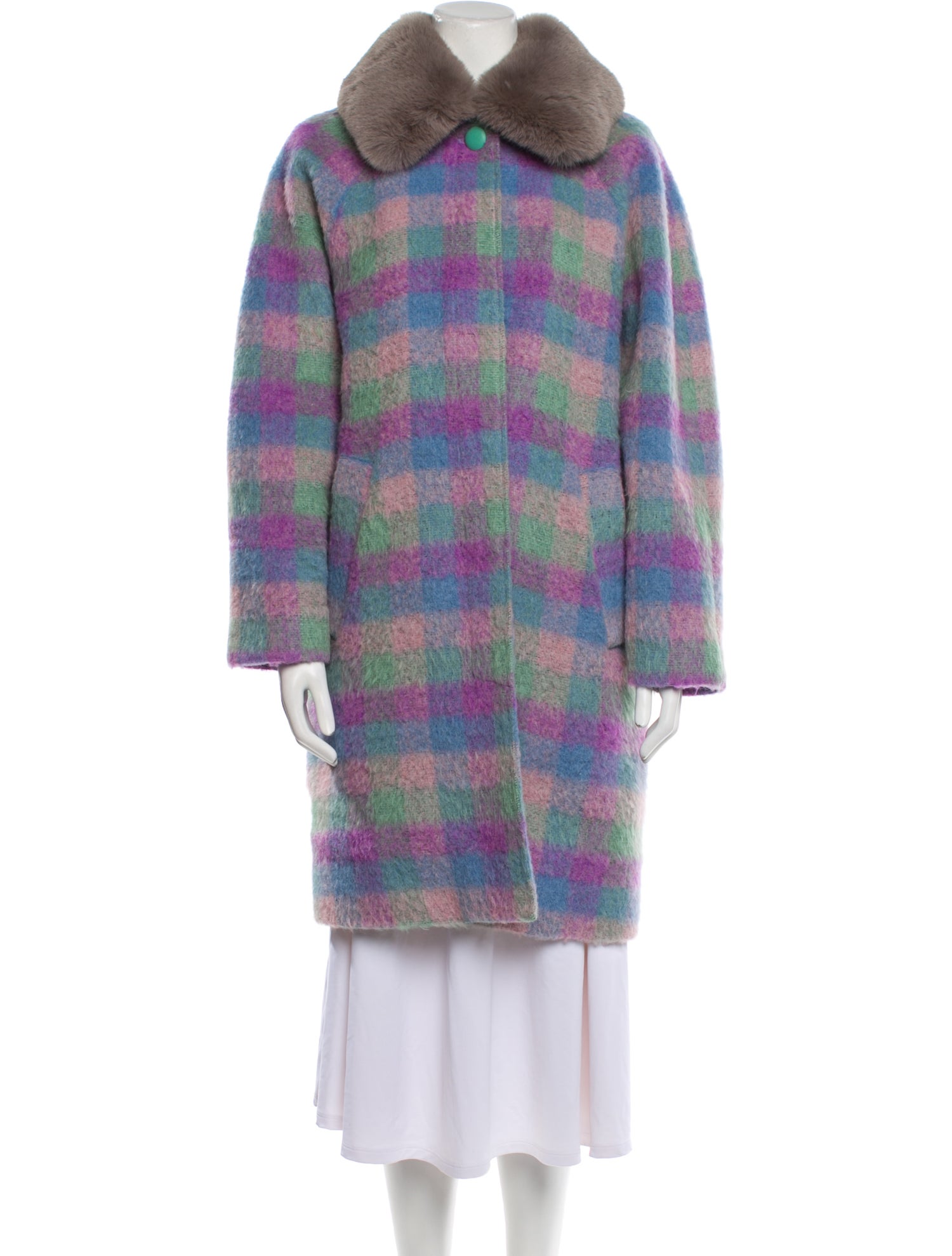 Tanya Taylor Plaid Print Coat