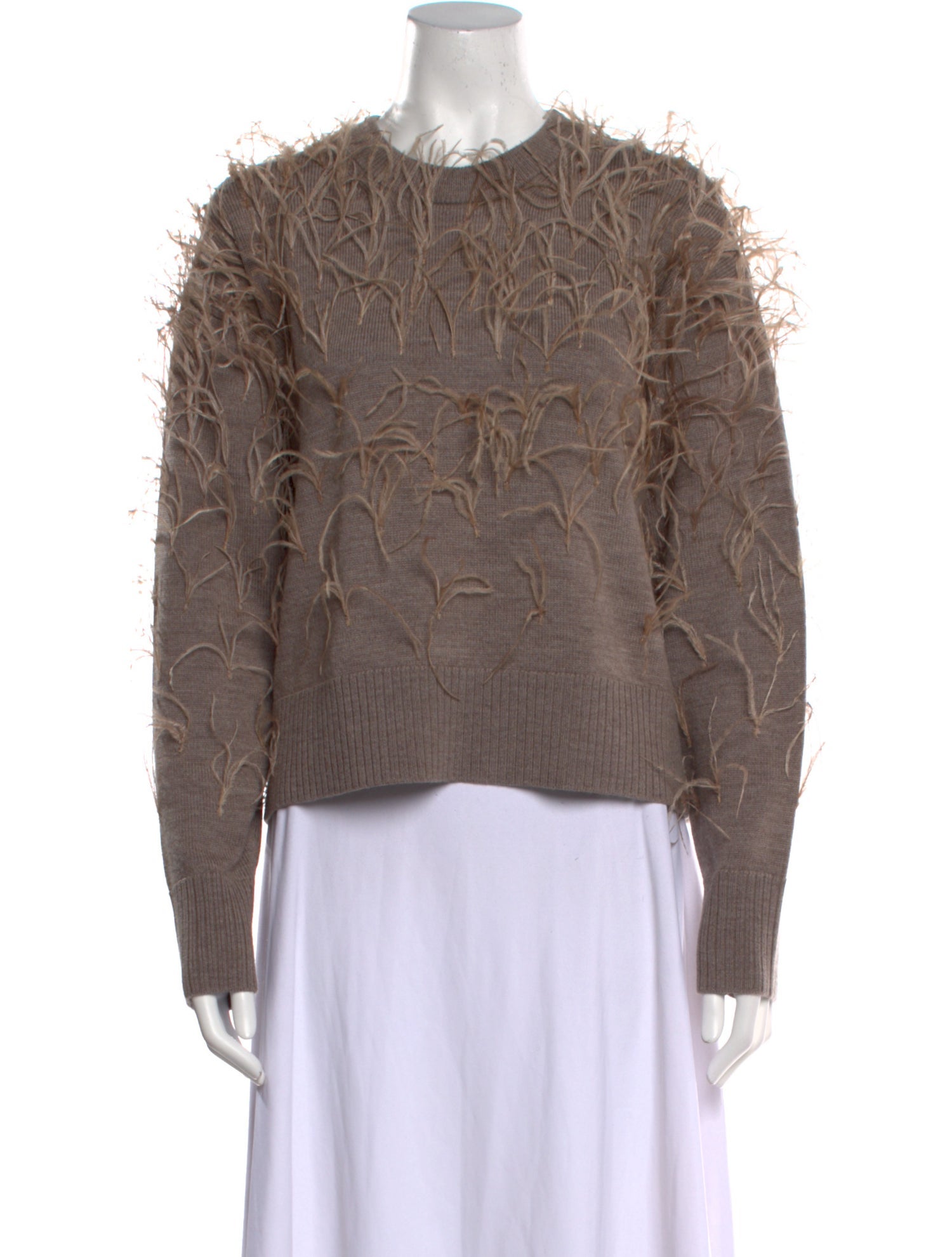 Tanya Taylor Merino Wool Crew Neck Sweater