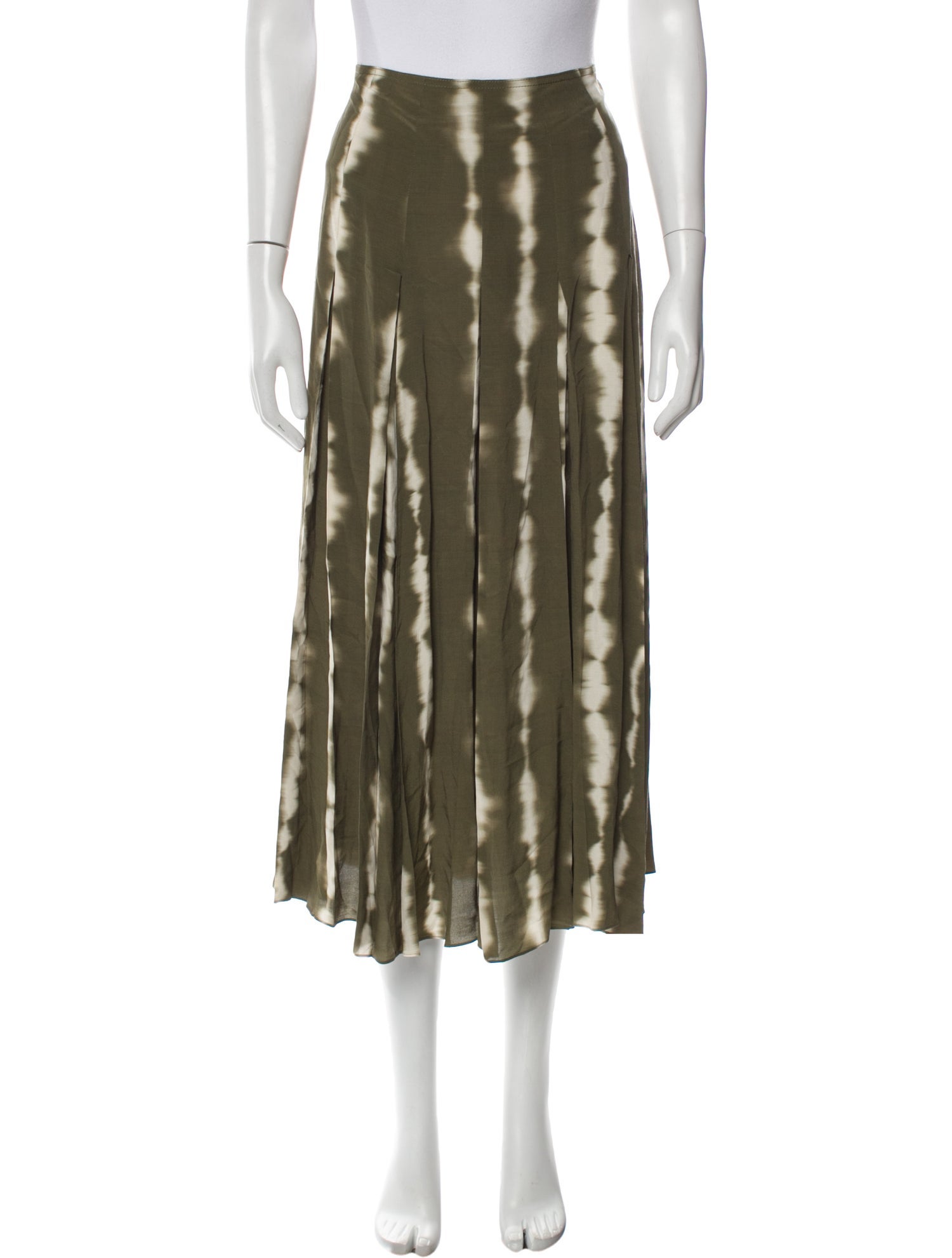 Tanya Taylor Tie-Dye Print Midi Length Skirt