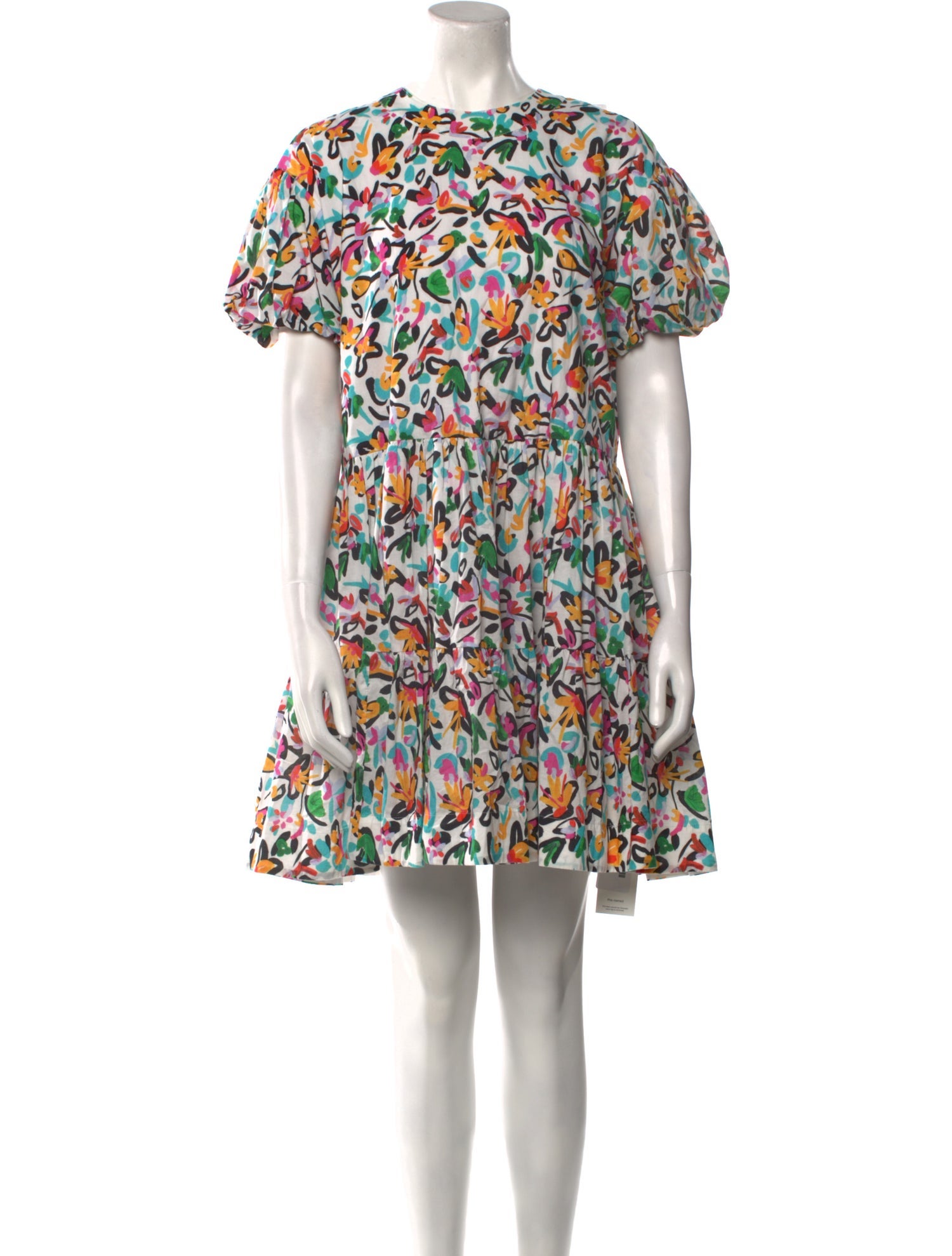 Tanya Taylor Floral Print Mini Dress