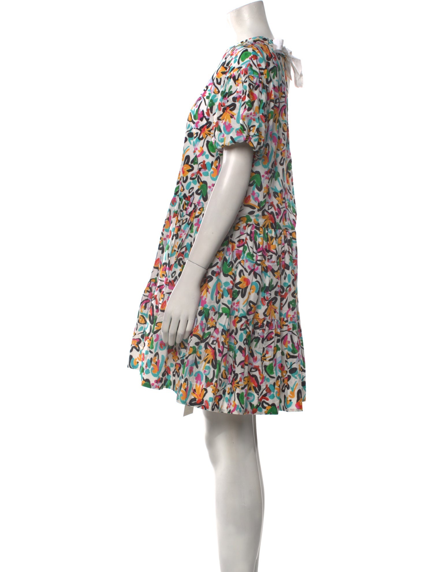 Tanya Taylor Floral Print Mini Dress