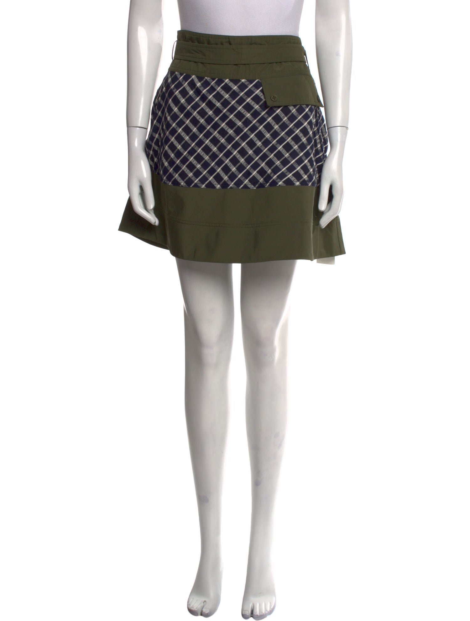 Tanya Taylor Plaid Print Mini Skirt w/ Tags
